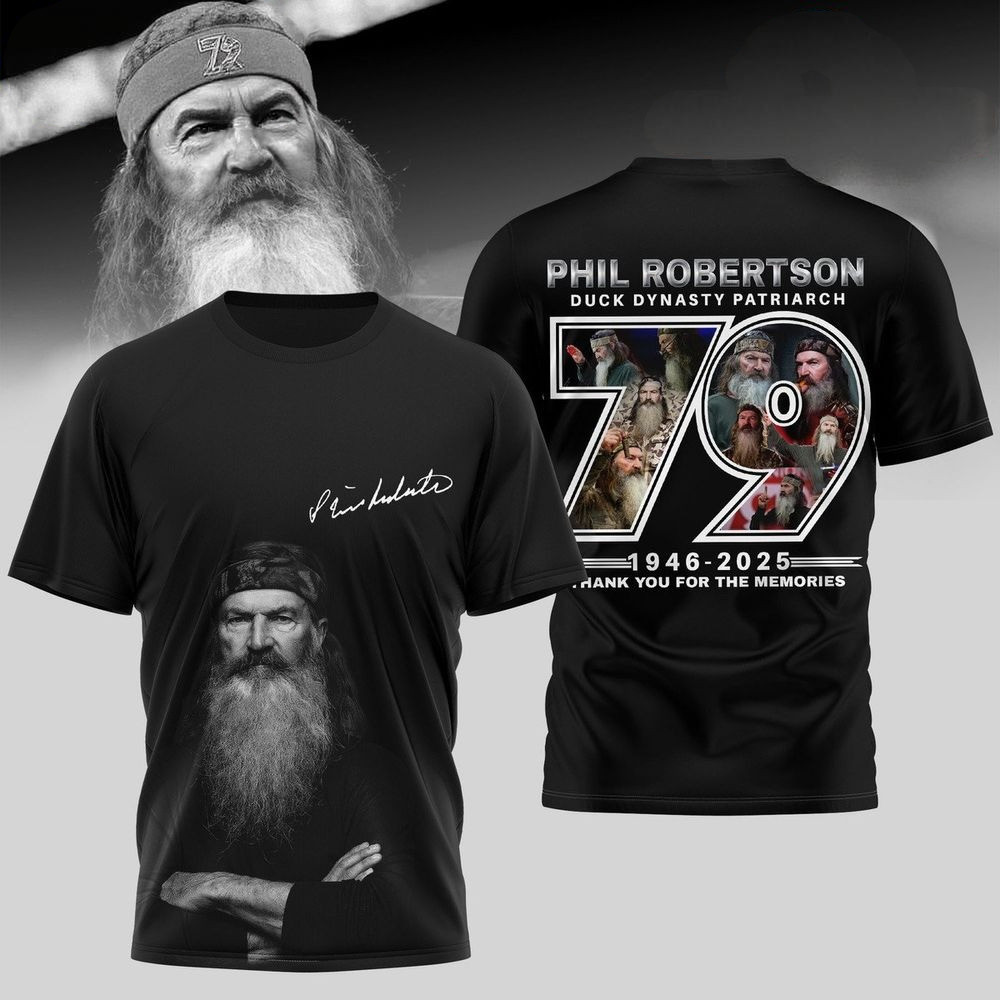 Phil Robertson Duck Dynasty Patriarch 2025 For The Memories Shirt Gifts For Fans