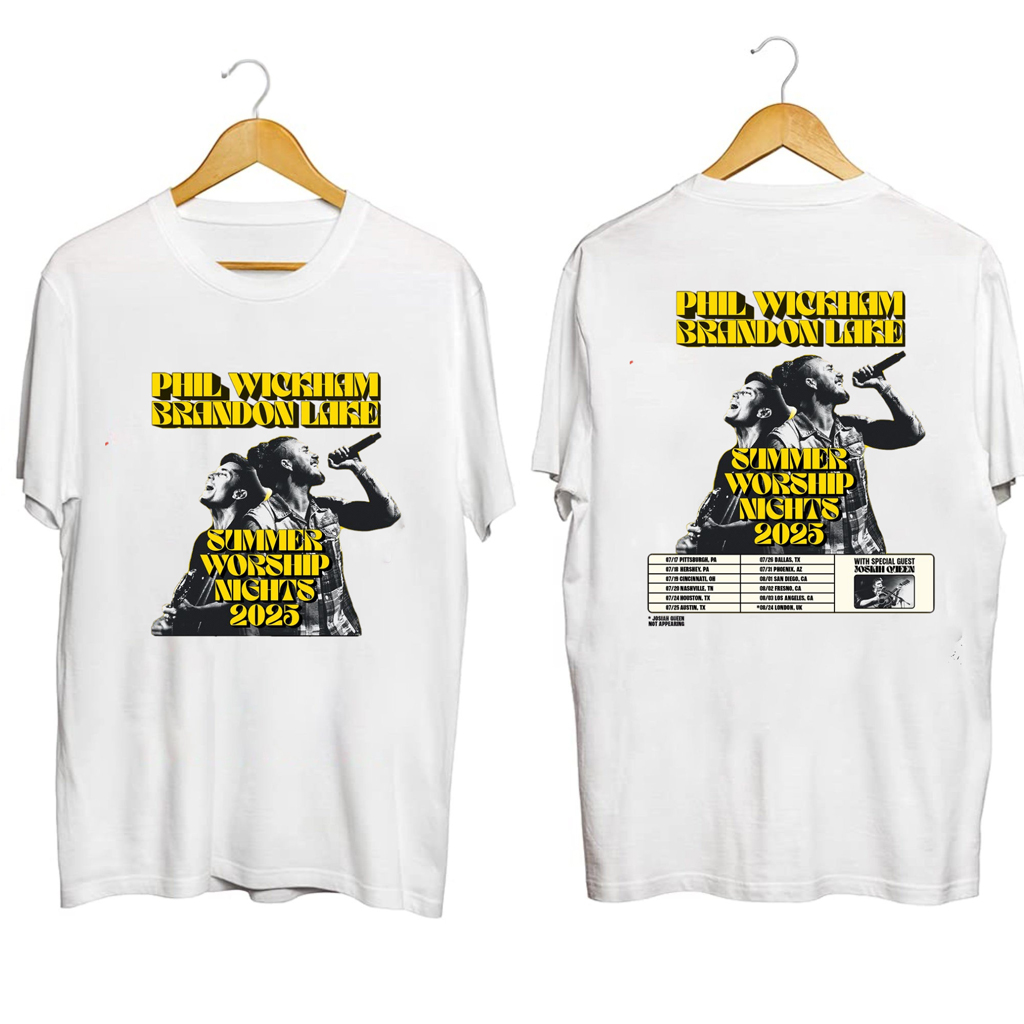 Phil Wickham and Brandon Lake Tour 2025 Shirt Fan Merch Gifts For Son Phil Wickham and Brandon Lake Tour 2025 Shirt Fan Merch Gifts For Son