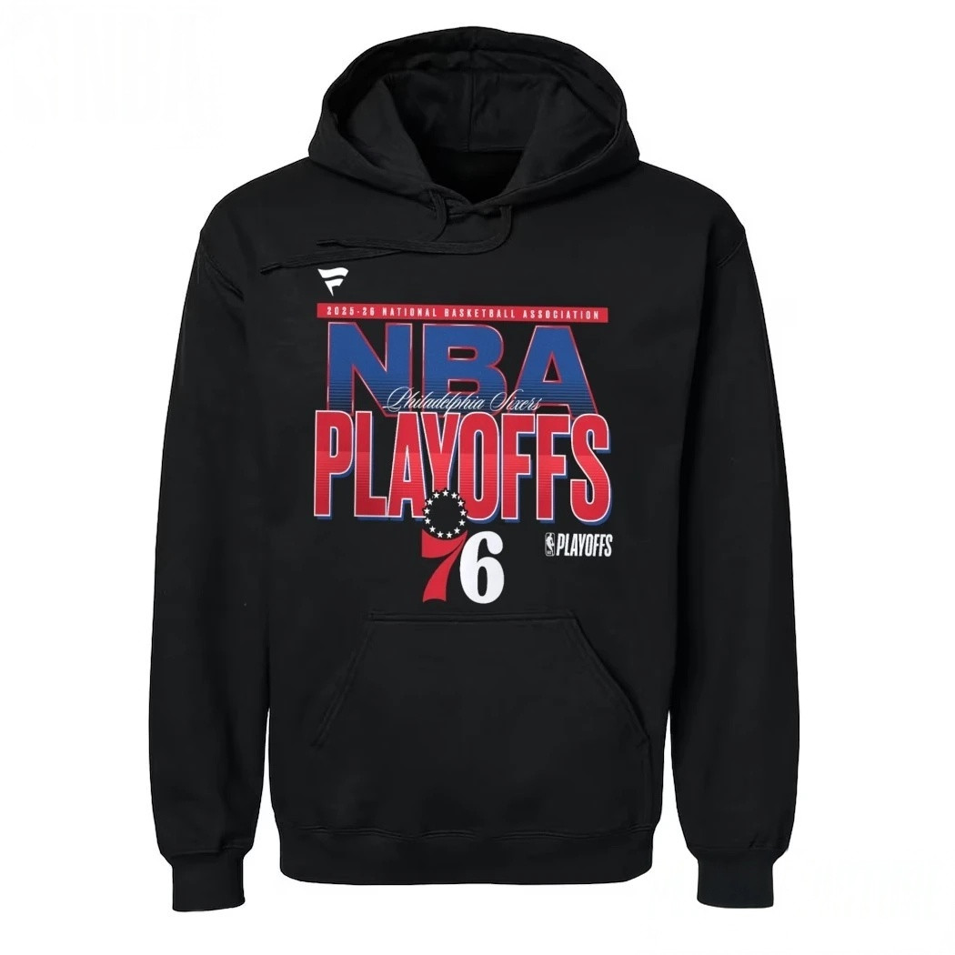 Philadelphia 76ers 2026 NBA Playoffs Hoodie 2026 NBA Playoffs Hooded Sweatshirt Fans Gear