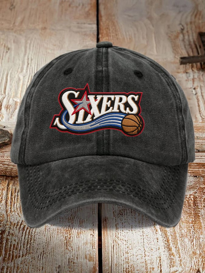Philadelphia 76ers Basketball Hat Embroidered Forever 76ers Merch Game Day Gifts For Dad