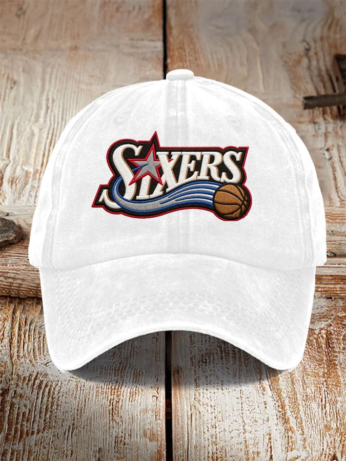 Philadelphia 76ers Basketball Hat Embroidered Forevers 76ers Merch Game Day Gifts For Dad