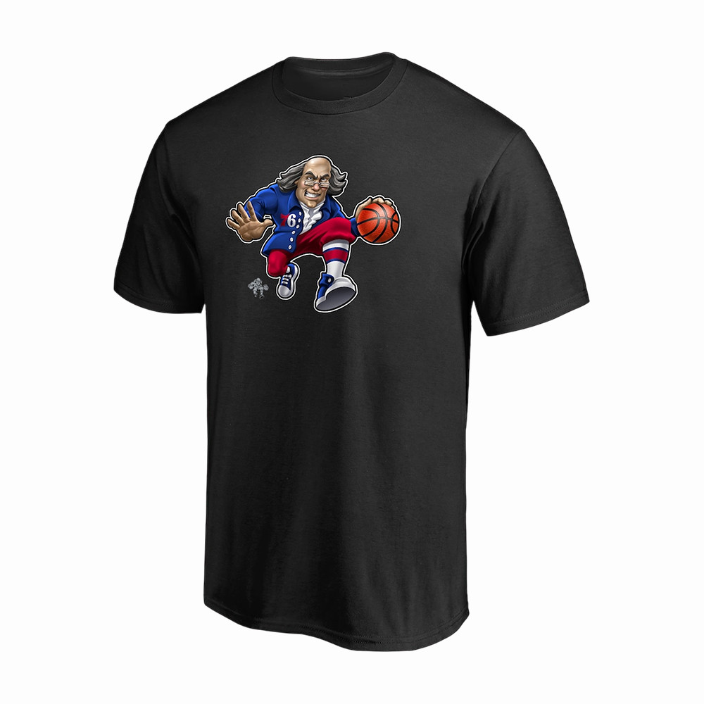 Philadelphia 76ers Fanatics Midnight Mascot T-Shirt Philadelphia 76ers Merch Basketball Lover Gift