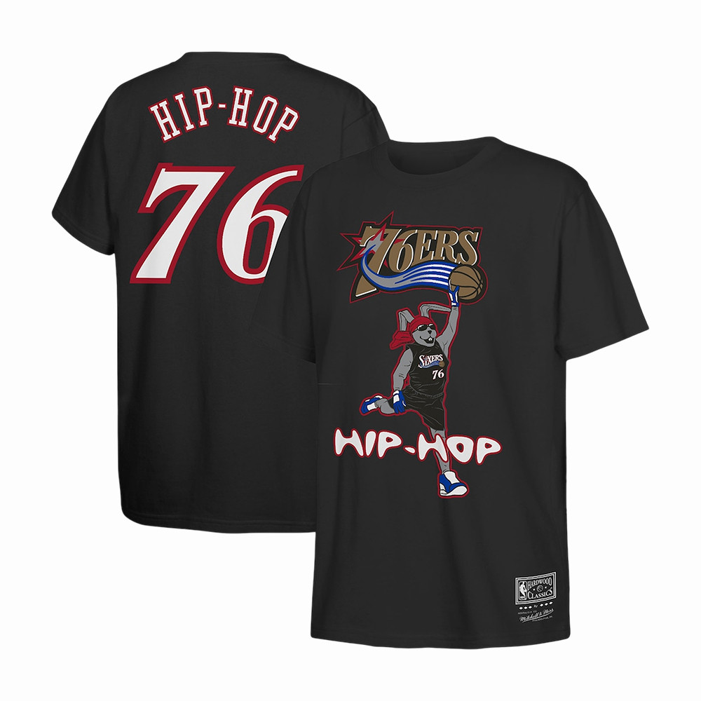 Philadelphia 76ers Hip Hop Basketball T-Shirt Philadelphia 76ers Clothes 2026 NBA Playoffs Gear
