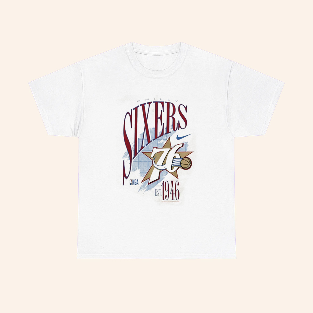 Philadelphia 76Ers Nike Nba 1946 Hardwood Classics Champions T Shirt