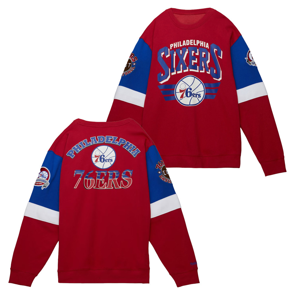 Philadelphia 76ers Sixers Sweatshirt Philadelphia 76ers Clothing Basketball Gear