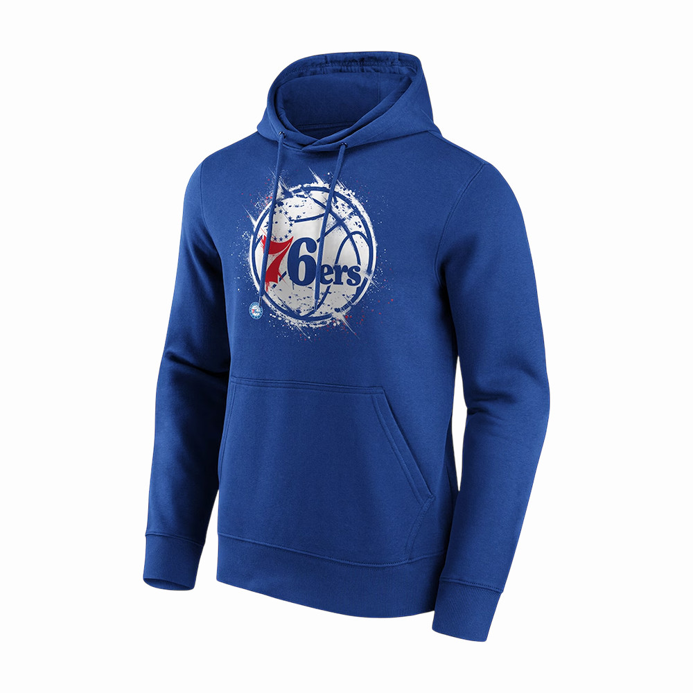 Philadelphia 76ers Splatter Graphic Hoodie 2026 NBA Playoffs Apparel Philadelphia 76ers Gear