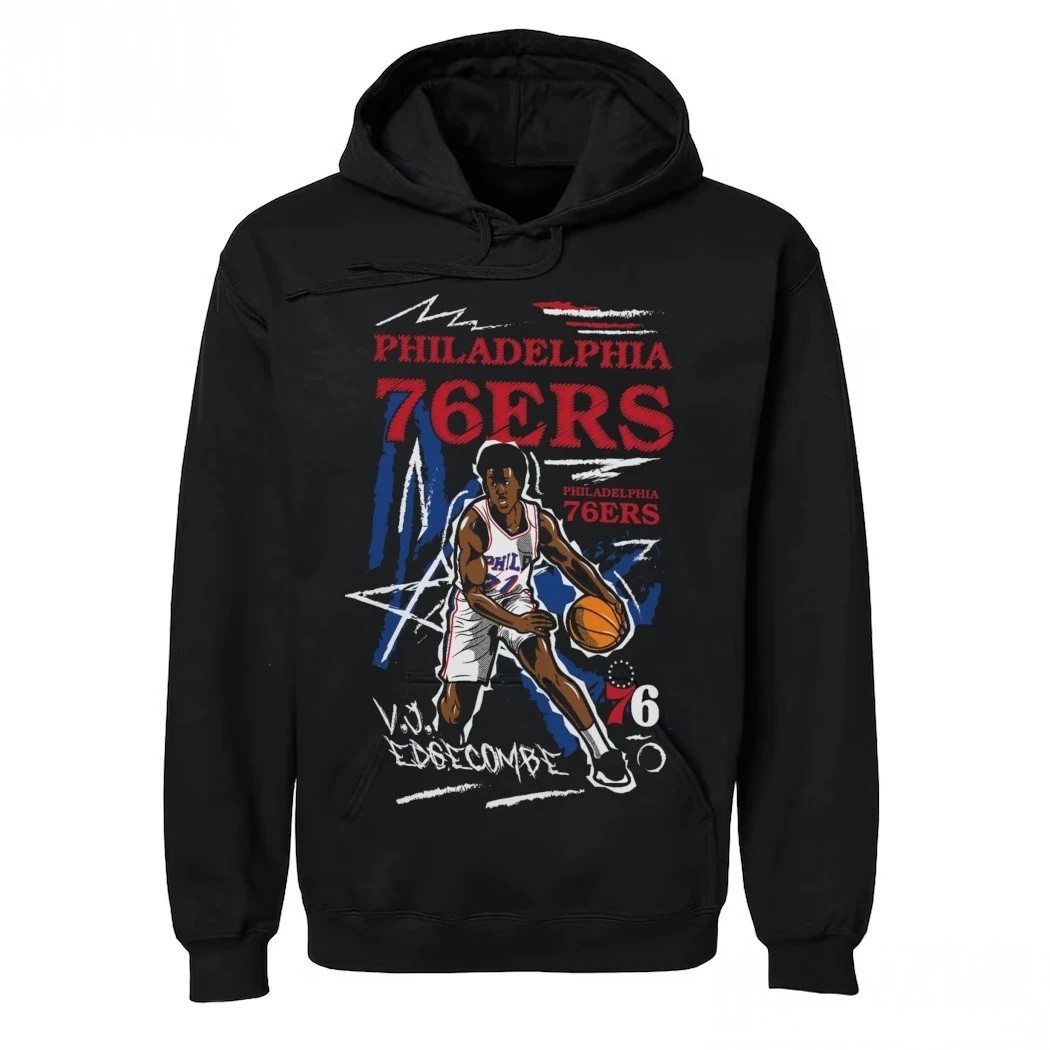 Philadelphia 76ers VJ Edgecombe Hoodie Basketball Merch Gifts For Hoopers