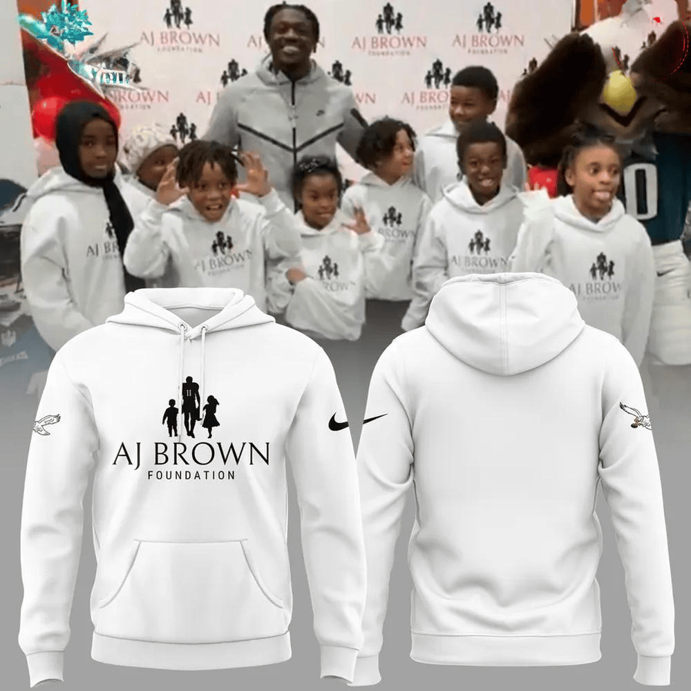 Philadelphia Eagles AJ Brown Foundation Hoodie Best Gifts For Fan Lovers