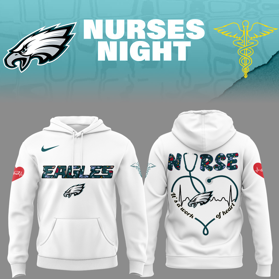 Philadelphia Eagles American Football Nurses Appreciation Hoodie Best Gifts For Football Fans