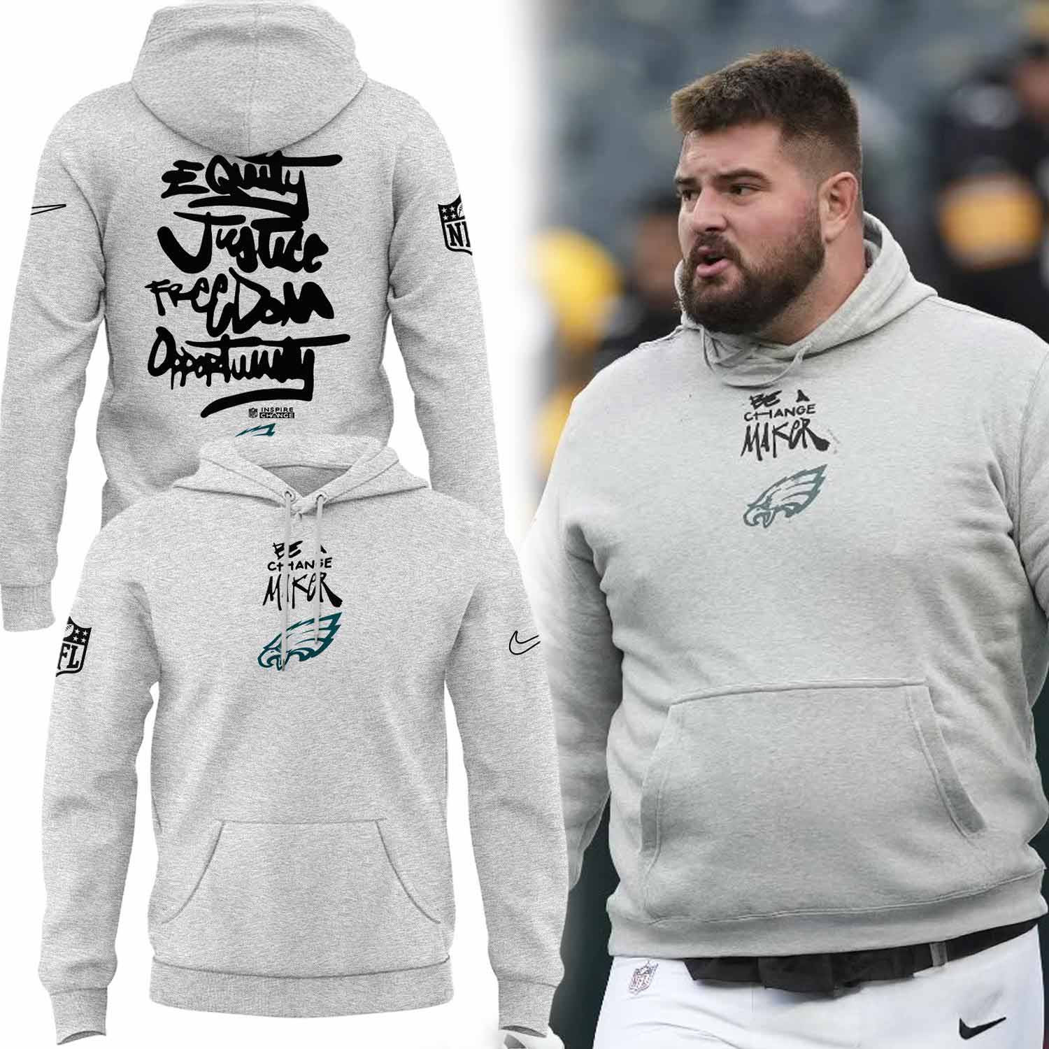 Philadelphia Eagles Be A Change Maker Hoodie Best Football Gifts