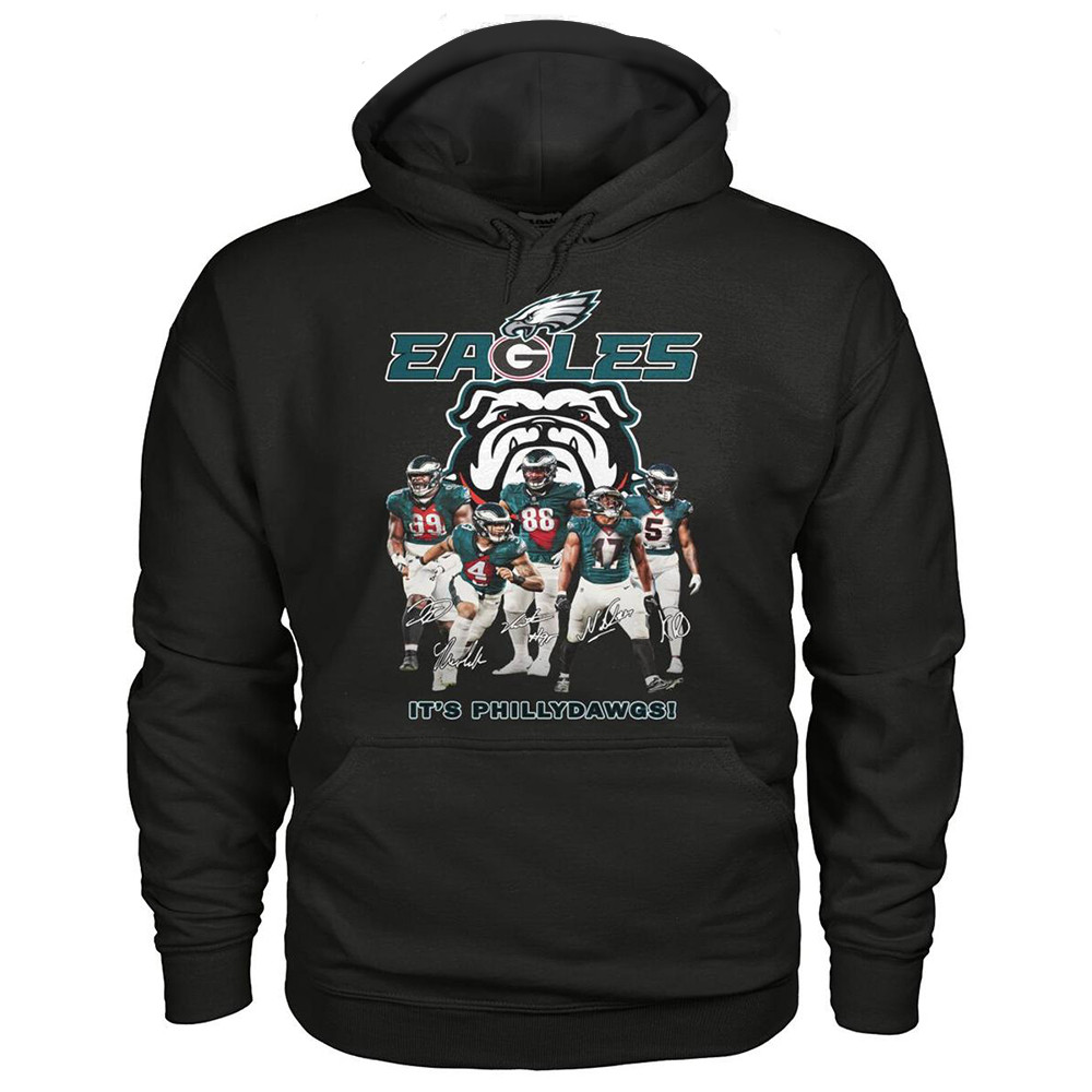 Philadelphia Eagles Bulldogs It's Phillydawgs Hoodie Presents For Football Fans