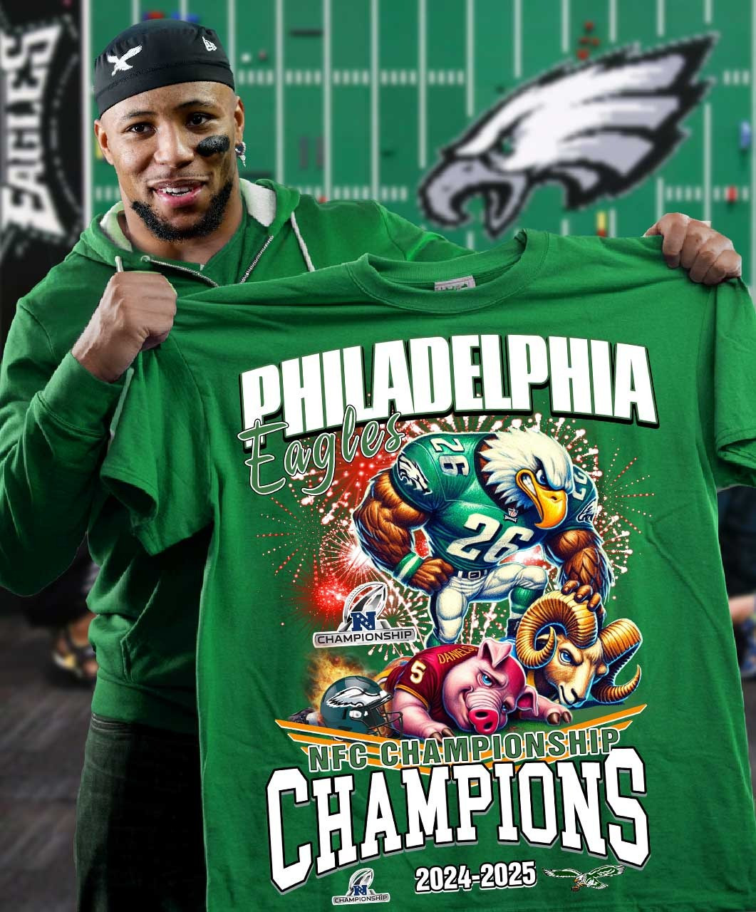 Philadelphia Eagles Championship Shirt 2024 2025 NFC Championship Eagles Fan Gifts