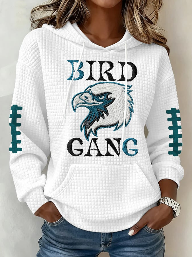 Philadelphia Eagles Football Merch Bird Gang Hoodie Game Day Clothing Gift Ideas For Wife