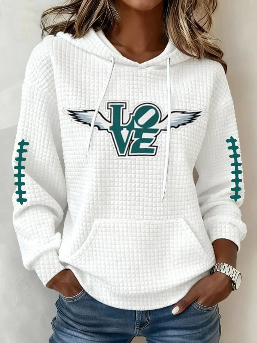 Philadelphia Eagles Football Merch Love Hoodie Bird Gang Football Hoodie Holiday Gifts