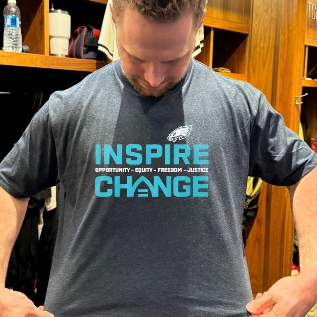 Philadelphia Eagles Inspire Change Opportunity Equity Freedom Justice T Shirt