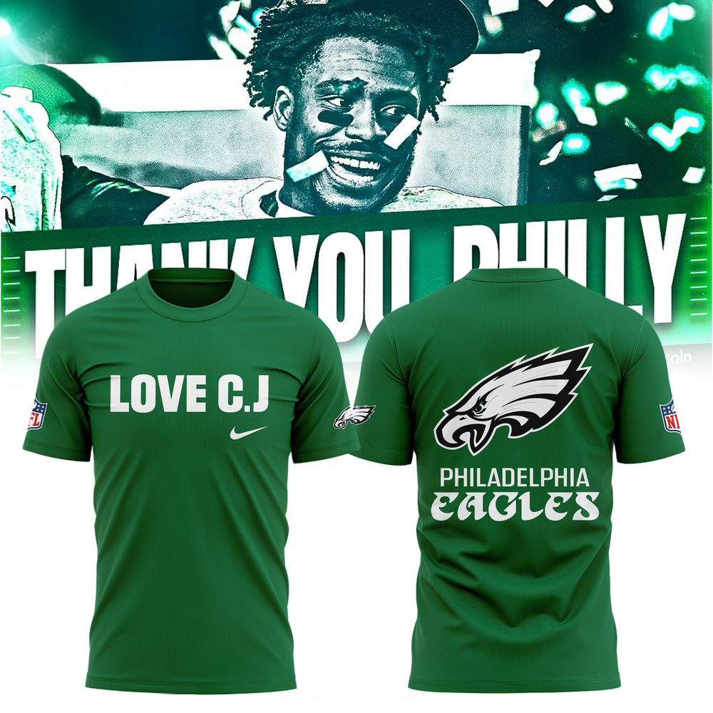 Philadelphia Eagles Love C.J. Special Edition T-Shirt Presents For Football Fans
