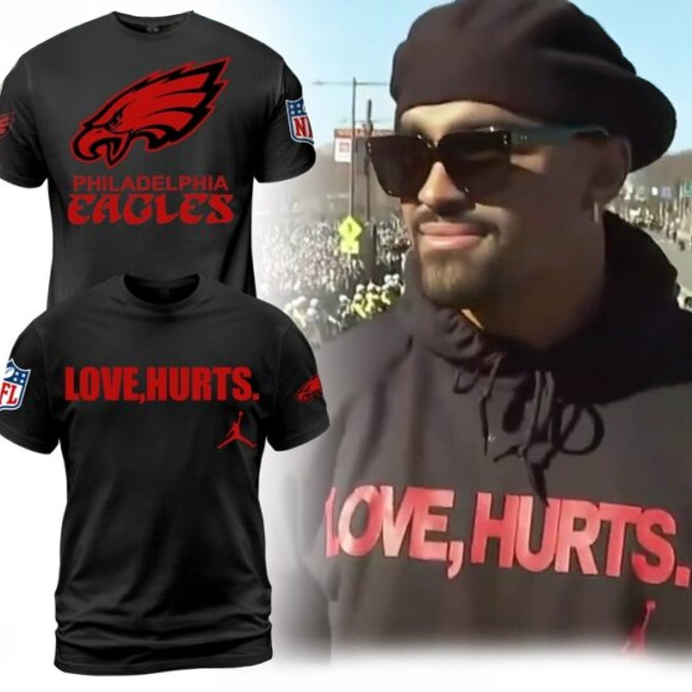 Philadelphia Eagles Love Jalen Hurts Jordan T-Shirt Football Fan Gift Ideas