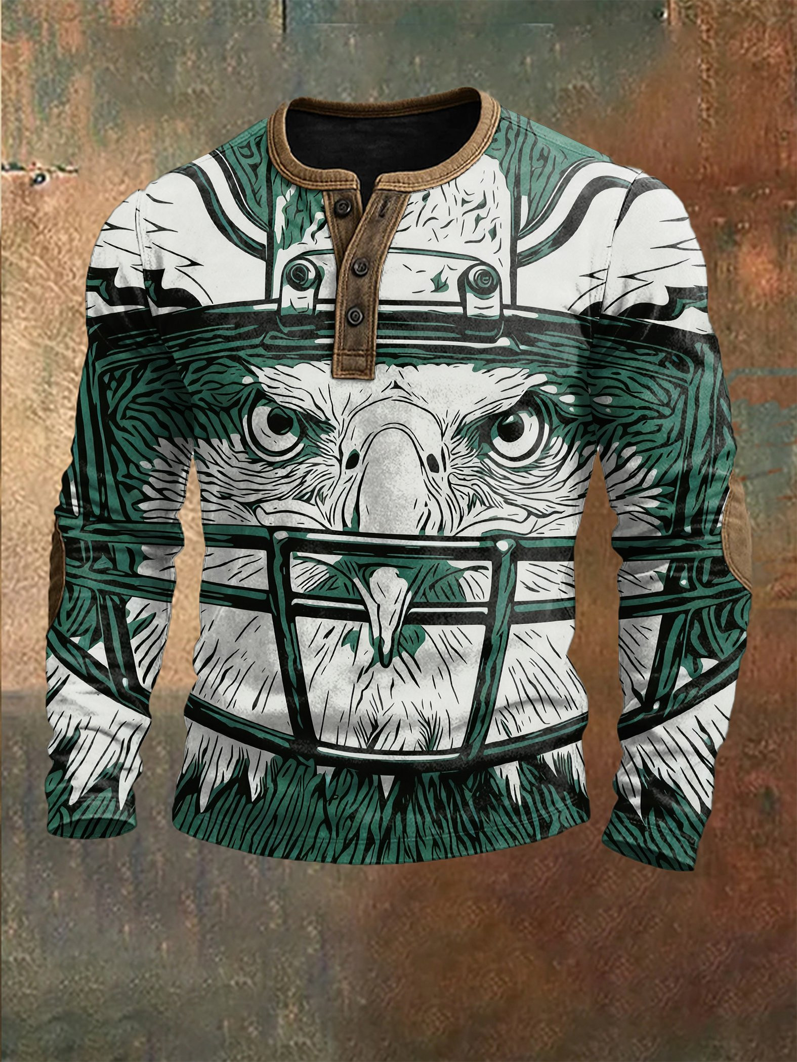 Philadelphia Eagles Merch Bird Gang Button Long Sleeve Football Apparel Gift Ideas For Dad