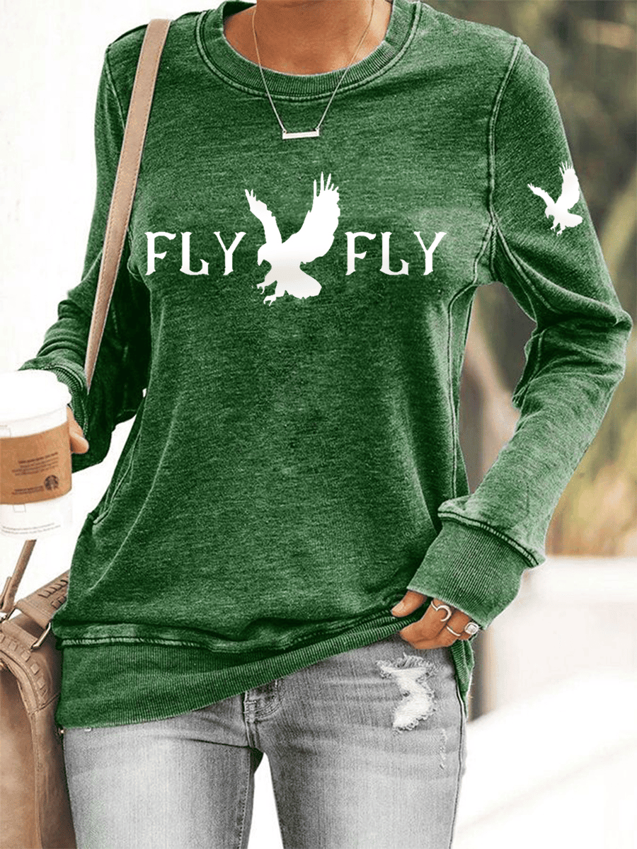 Philadelphia Eagles Merch Fly Fly Sweatshirt Game Day Sweatshirt Bird Gang Fans Present