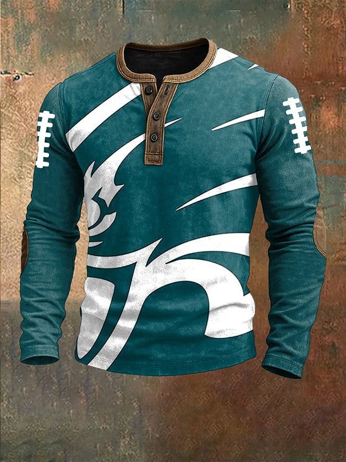 Philadelphia Eagles Merch Football Game Day Button Long Sleeve Bird Gang Lover Gifts