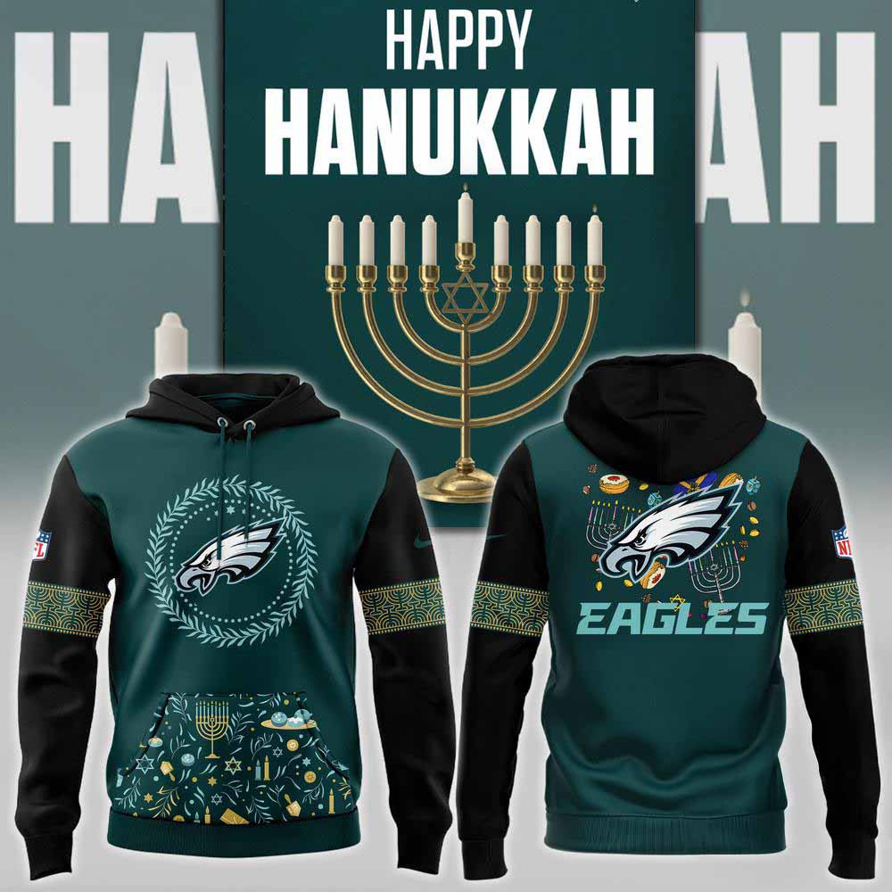 Philadelphia Eagles Special Happy Hanukkah Hoodie Football Themed Gifts