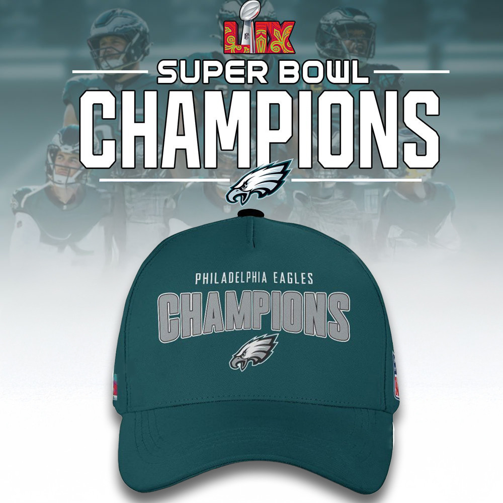 Philadelphia Eagles Super Bowl Champions Hat NFL Philly Eagles Champions Merch Gifts