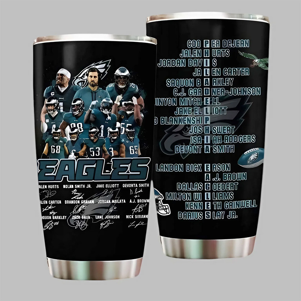 Philadelphia Eagles Super Bowl Champions Merch Tumbler Gifts For Philly Eagles Fans