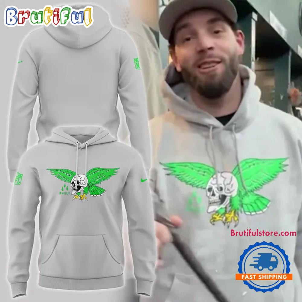 Philadelphia Eagles Super Bowl LIX 2025 Champions Skull Logo Team Hoodie Football Fan Gift