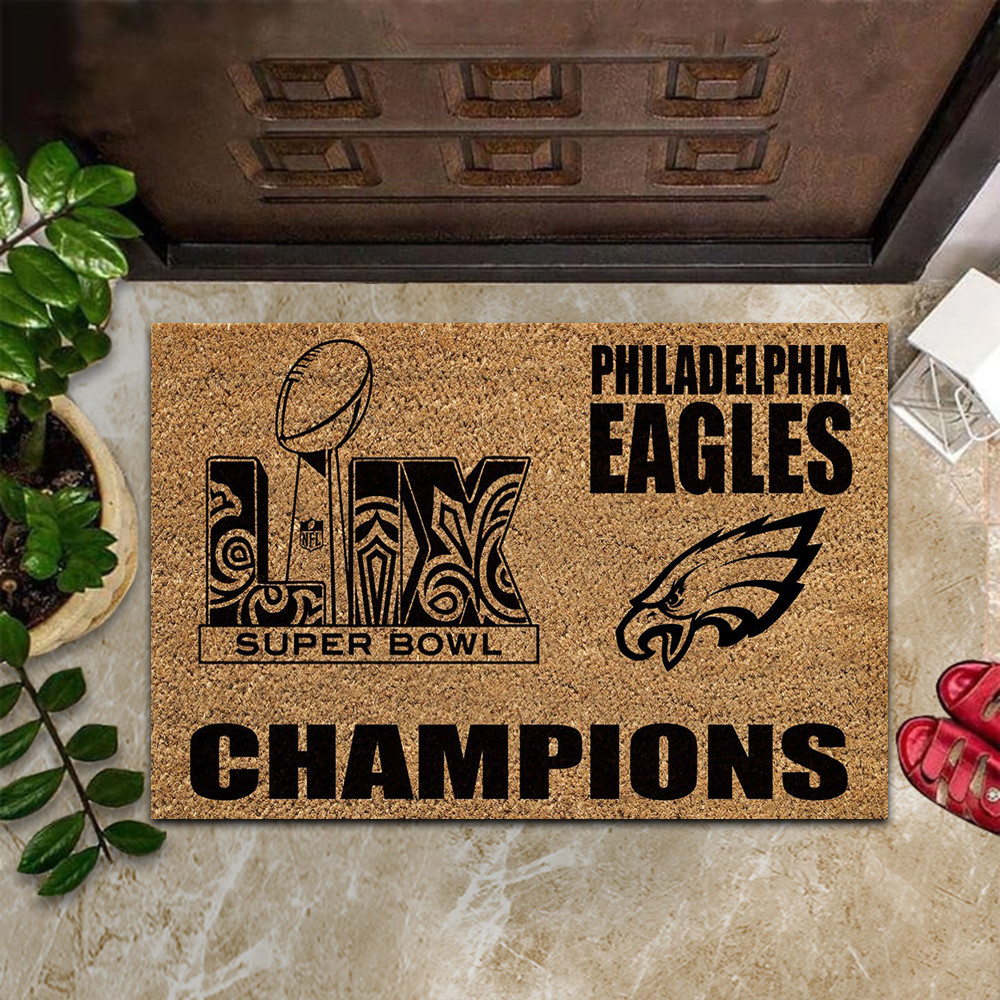 Philadelphia Eagles Super Bowl LIX Champions Doormat Eagles Championship Merchandise Gifts