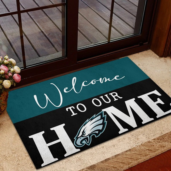 Philadelphia Eagles Welcome To Our Home Doormat Gifts For Philly Eagles Fans Merchandise