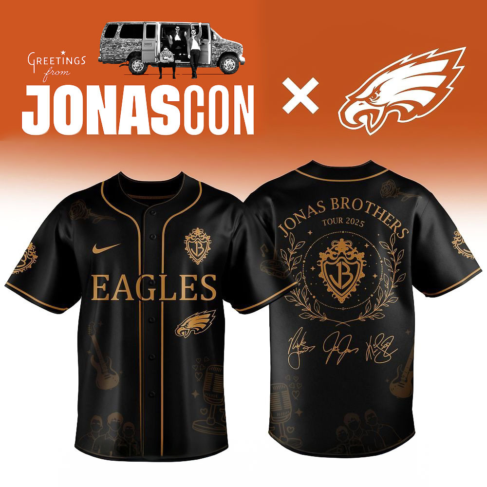 Philadelphia Eagles x Jonas Brothers Tour 2025 Baseball Jersey Idea Gift For Fans