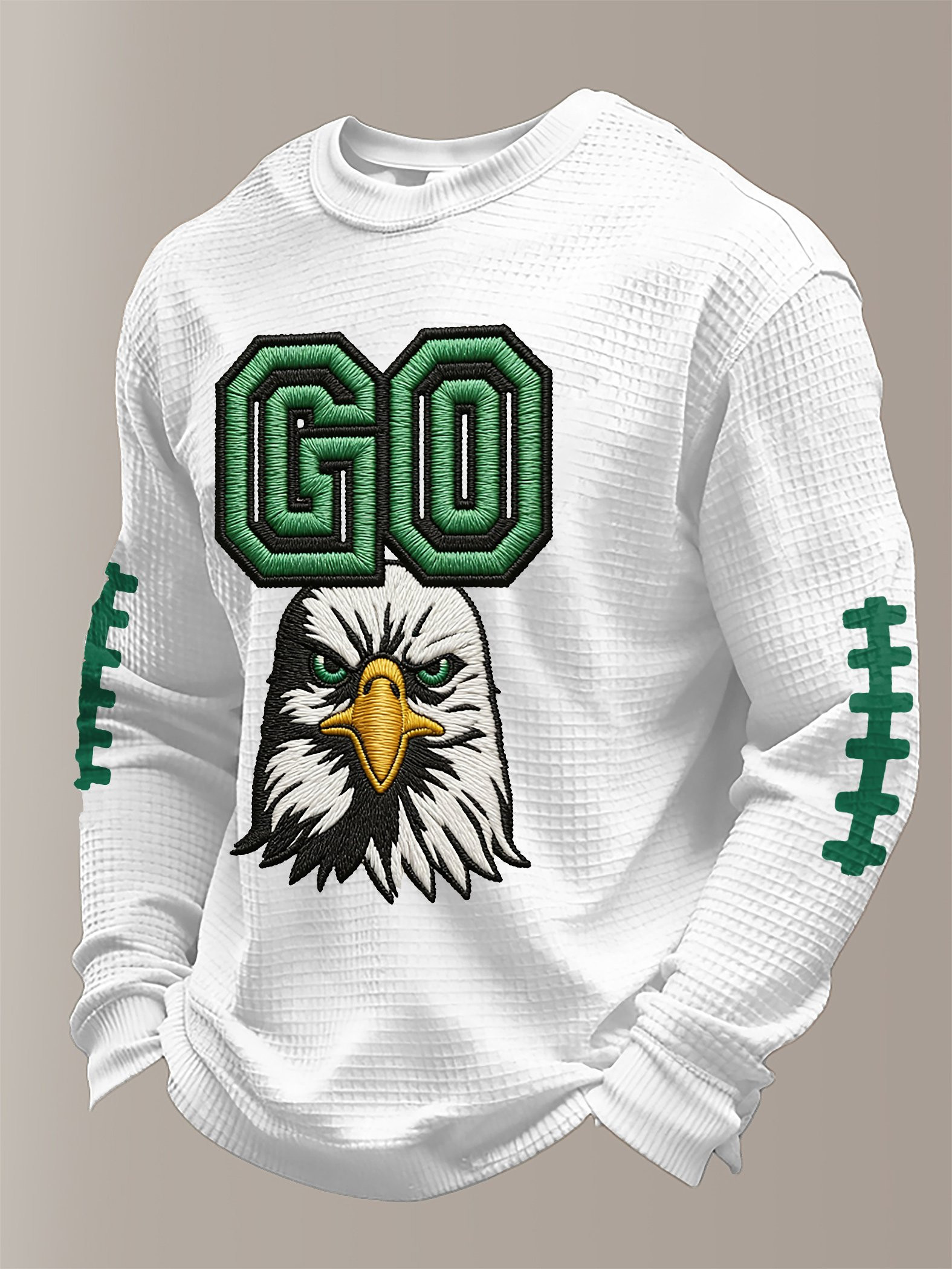 Philadelphia Football Go Waffle Long Sleeve Eagles Merch Forever Philadelphia Apparel
