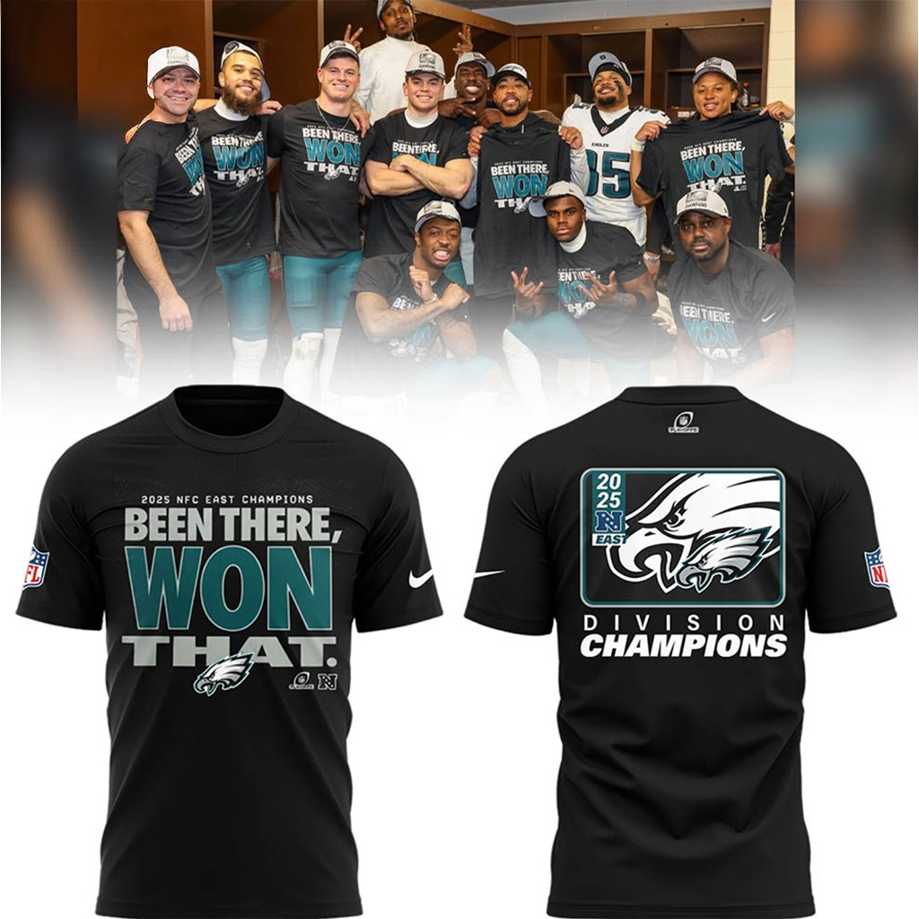 Philadelphia Football Merch NFC East Division Champions Been There Won That 2025 Shirt Fan Gift