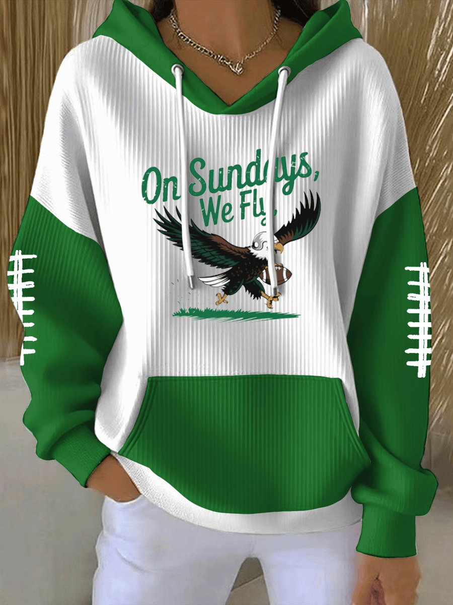 Philadelphia Football On Sundays We Fly Hoodie Game Day Eagles Merch Philadelphia Pride Gifts