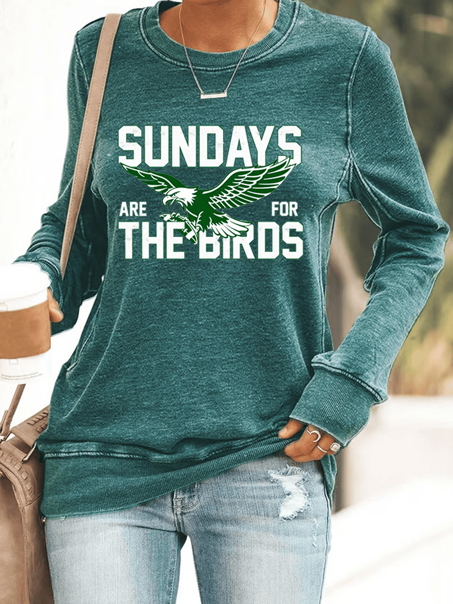 Philadelphia Football Sundays Are For The Birds Sweatshirt Eagles Merch Game Day Gifts