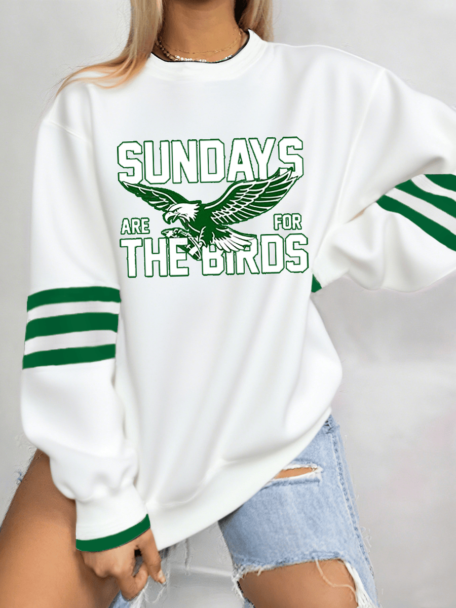 Philadelphia Football Sundays Are For The Birds Sweatshirt Game Day Eagles Merch Fans Gifts