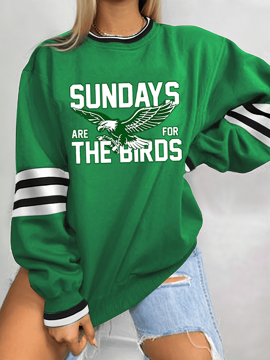 Philadelphia Football Sundays Are For The Birds Sweatshirt Game Day Eagles Merch Fans Gifts