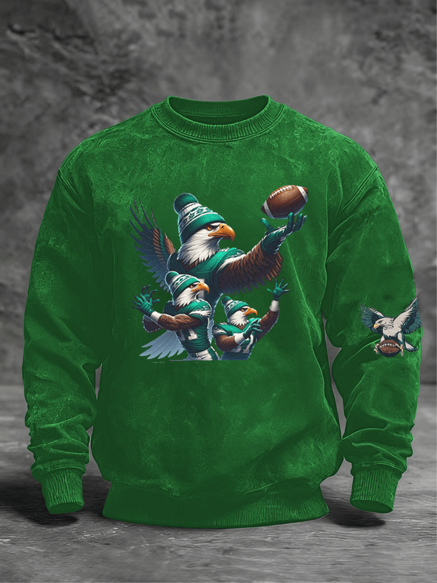 Philadelphia Football Sweatshirt Game Day Eagles Merch Forever Philadelphia Sweatshirt Him Gifts