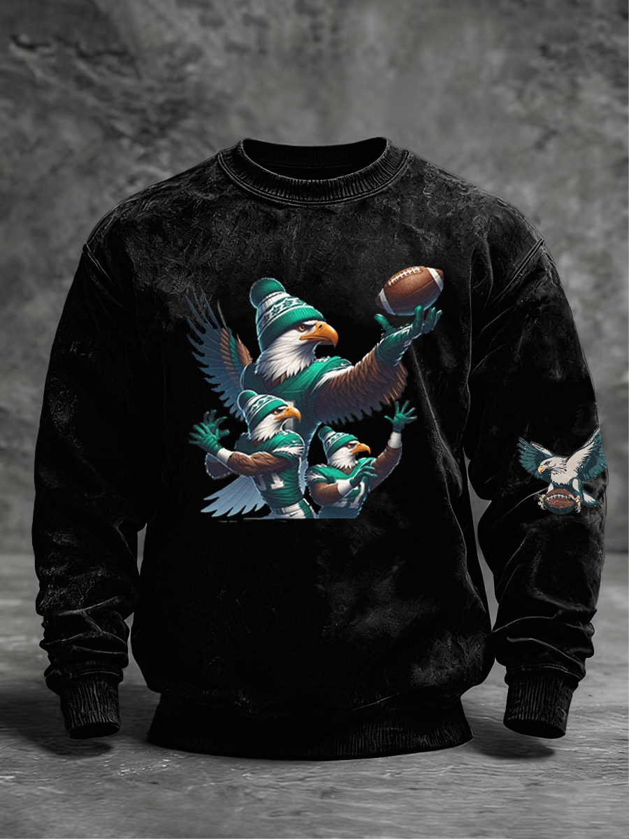Philadelphia Football Sweatshirt Game Day Eagles Merch Forever Philadelphia Sweatshirt Him Gifts