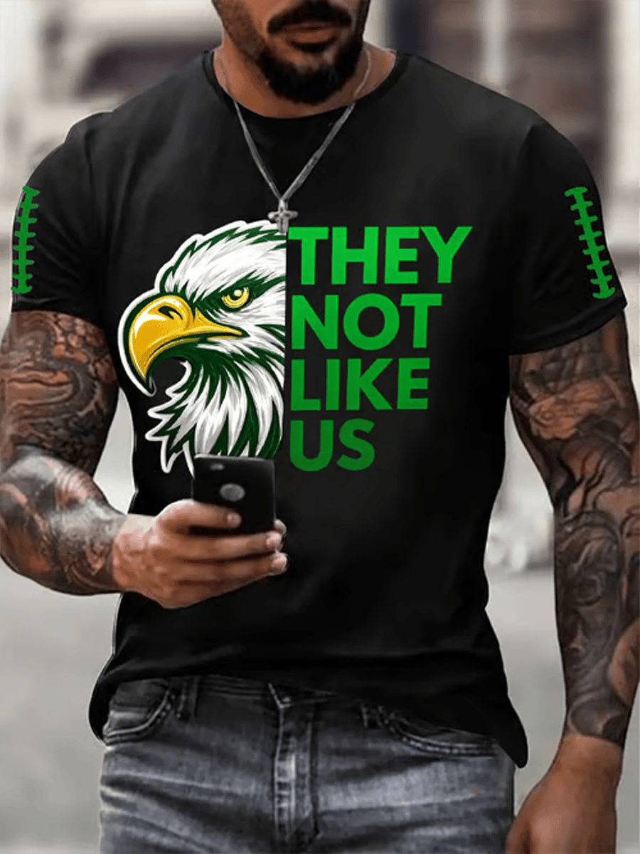 Philadelphia Football They Not Like Us T-Shirt Eagles Merch Philadelphia Pride Gifts For Dad