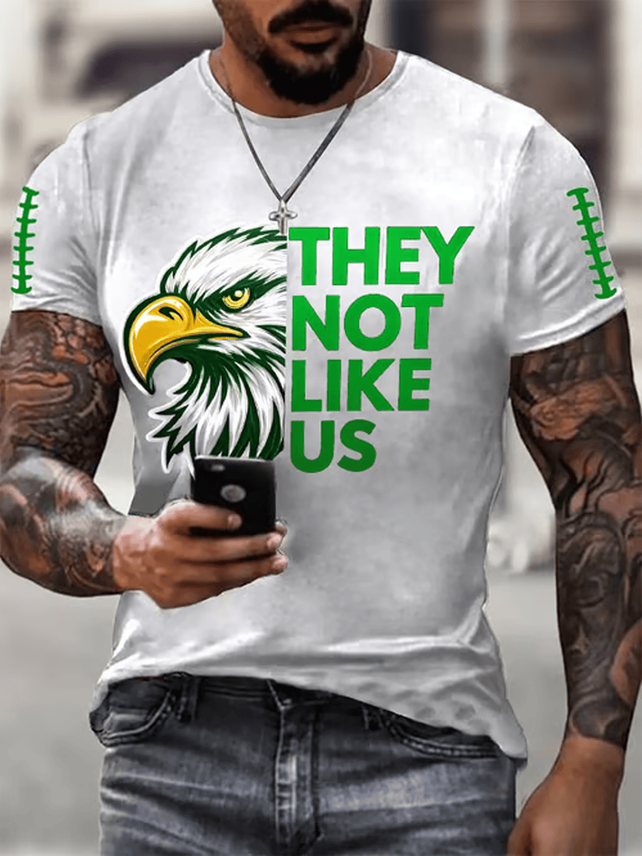 Philadelphia Football They Not Like Us T-Shirt Eagles Merch Philadelphia Pride Gifts For Dad