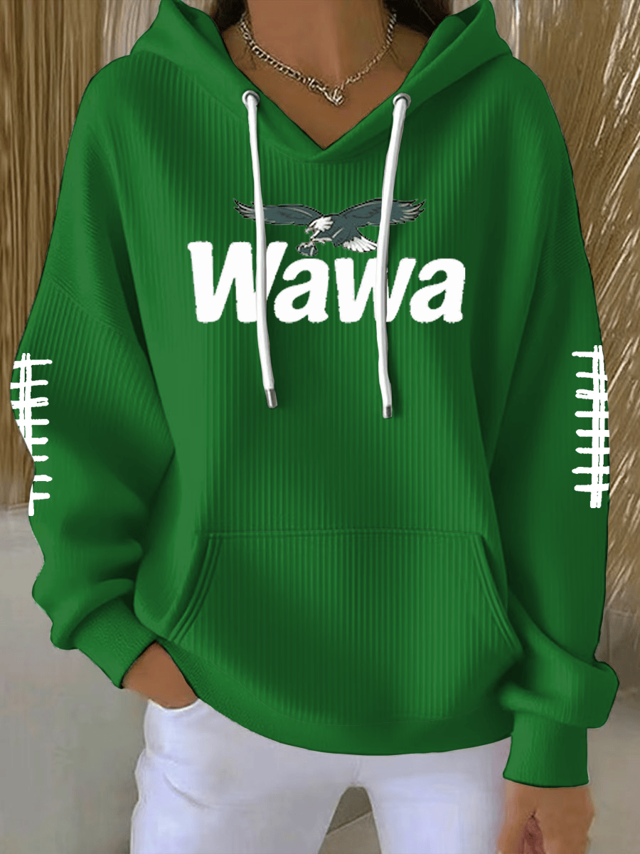 Philadelphia Football Wawa Hoodie Eagles Super Bowl Merch Women's Game Day Apparel