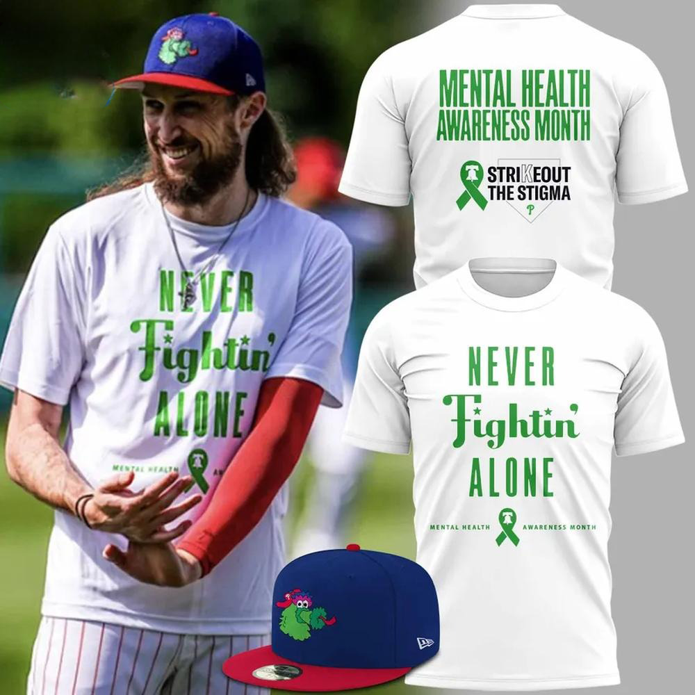 Philadelphia Phillies 2025 Mental Health Awareness Month T-Shirt Best Gifts For Football Fans