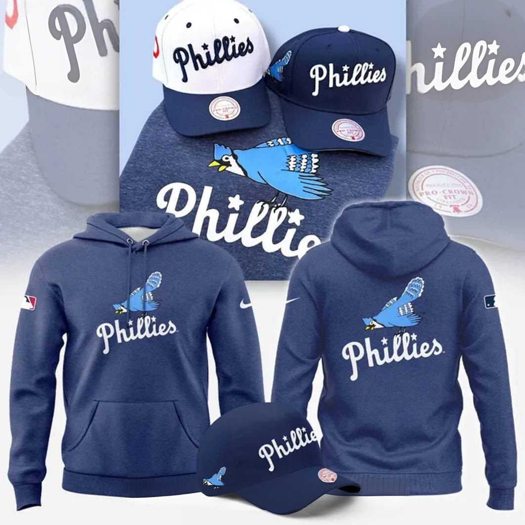 Philadelphia Phillies Blue Jay Logo 40s Hoodie Best Gifts For Baseball Fans