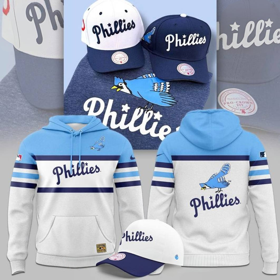 Philadelphia Phillies Blue Jay Logo 40s Hoodie Best Gifts For Baseball Lovers