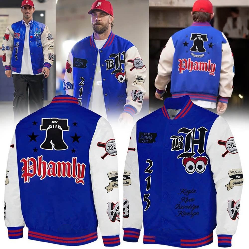 Philadelphia Phillies Bryce Harper Special Baseball Jacket Best Sport Fans Gift Ideas