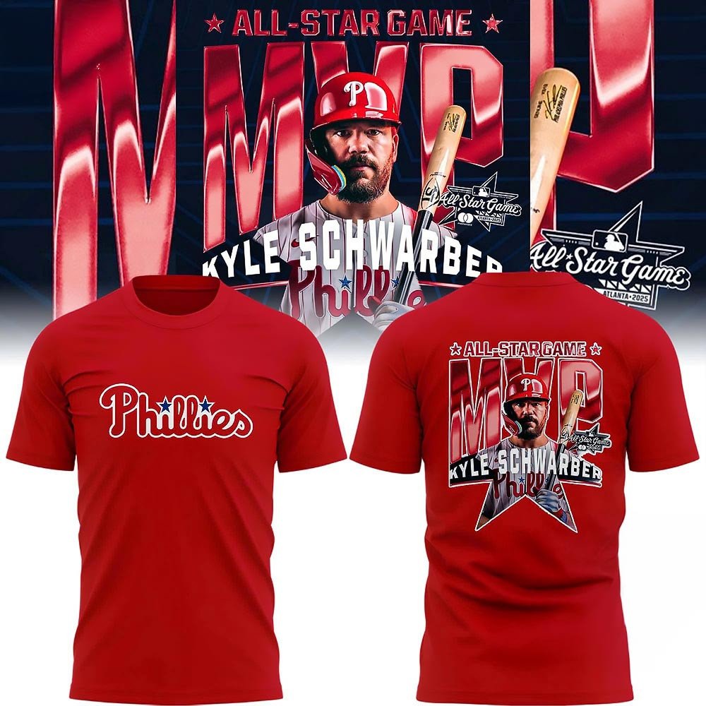 Philadelphia Phillies Kyle Schwarber Is The 2025 MLB All-Star Game MVP Red Shirt Fans Gifts