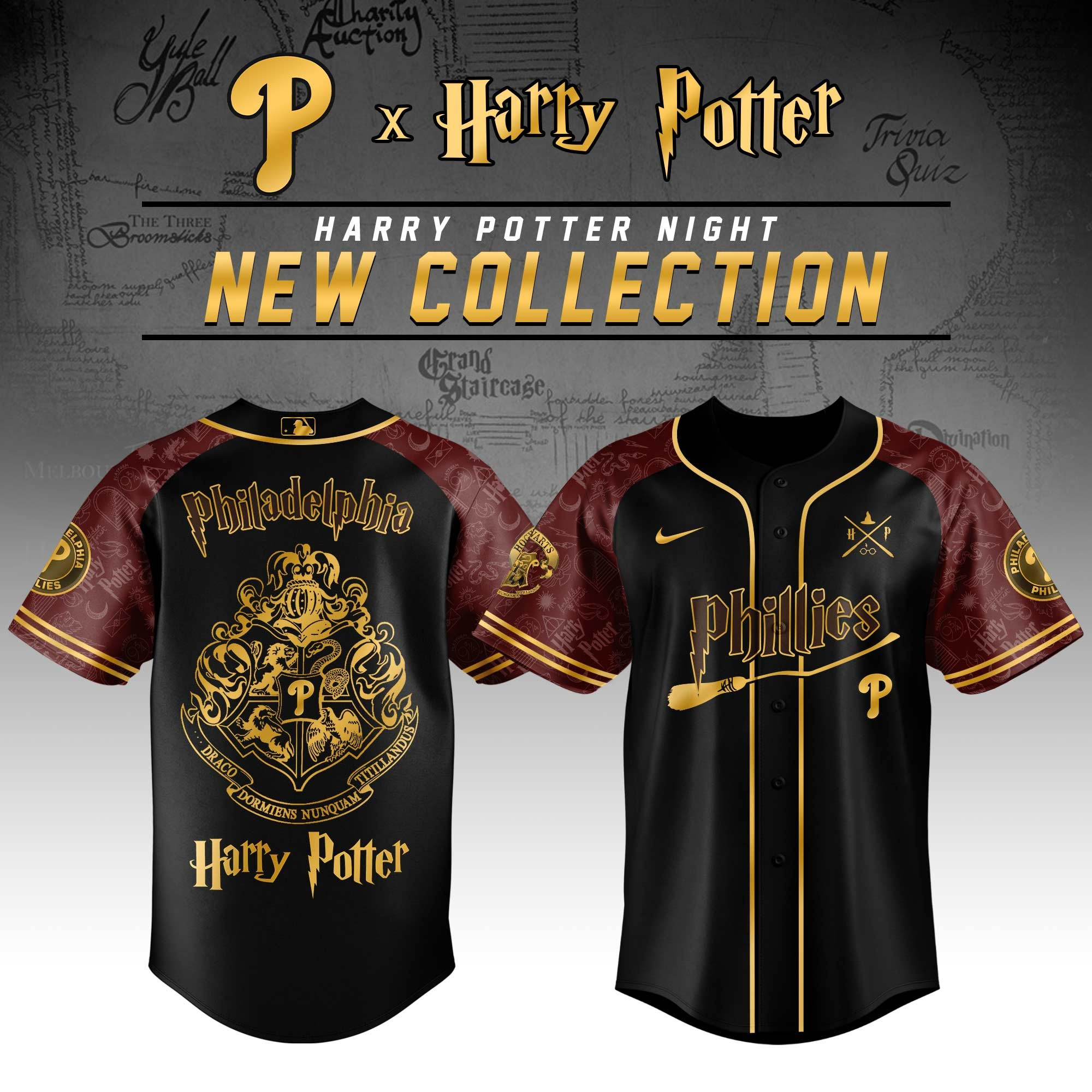 Philadelphia Phillies MLB x Harry Potter Limited Edition Jersey Perfect Gift For Sport Fans