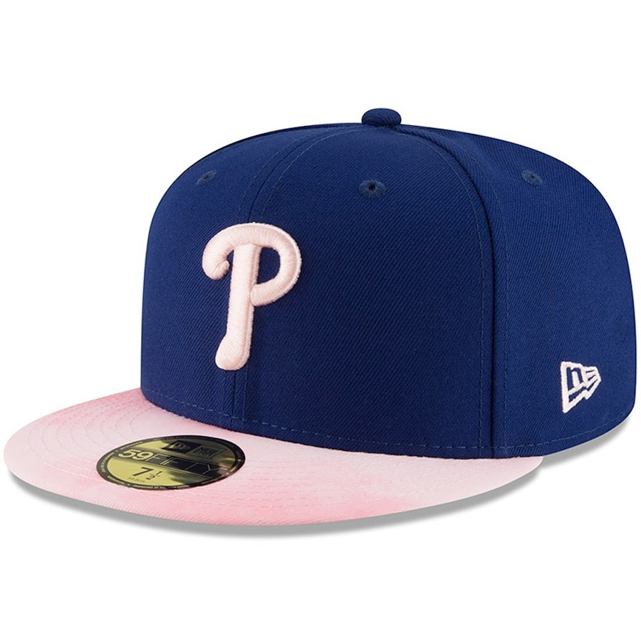 Philadelphia Phillies Mother's Day On-Field 59FIFTY Fitted Hat Best Gift For Baseball Fan