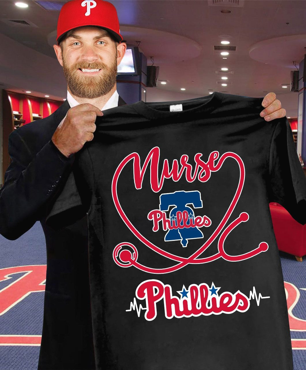 Philadelphia Phillies Nurses Night T-Shirt Honor Nurses Day Baseball Lovers Gifts For Fans